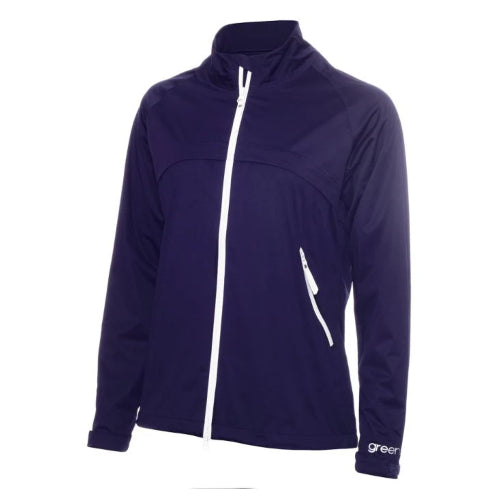 Women s Green Lamb Waterproof Jacket Navy Golf Bargains