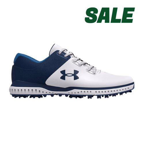 Under Armour Medal RST 2 Wide Golf Shoes - White/Academy