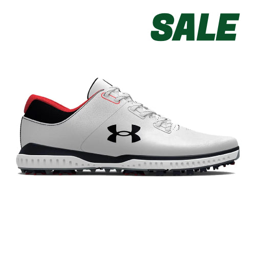 Under Armour Medal RST 2 Wide Golf Shoes - White/Black
