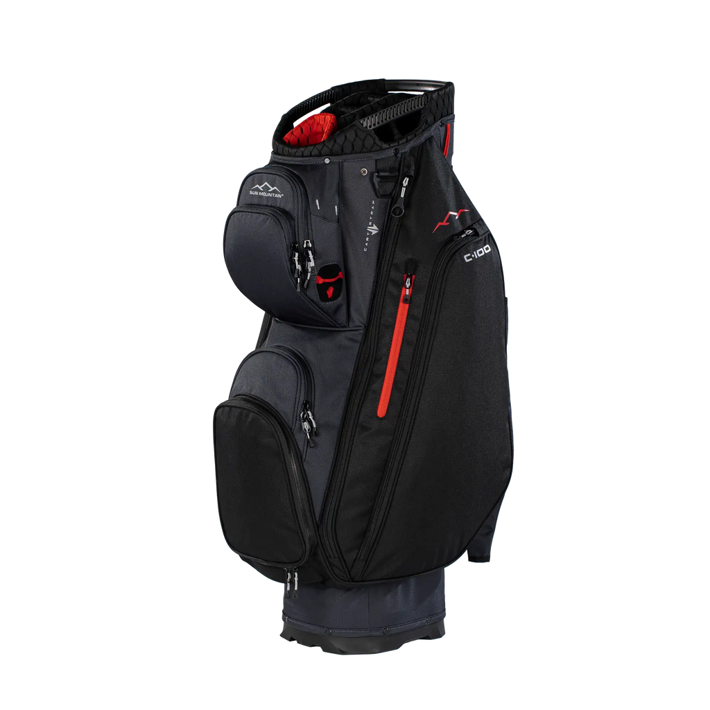 Sun Mountain C-100 Cart Bag - Black/Red, main view