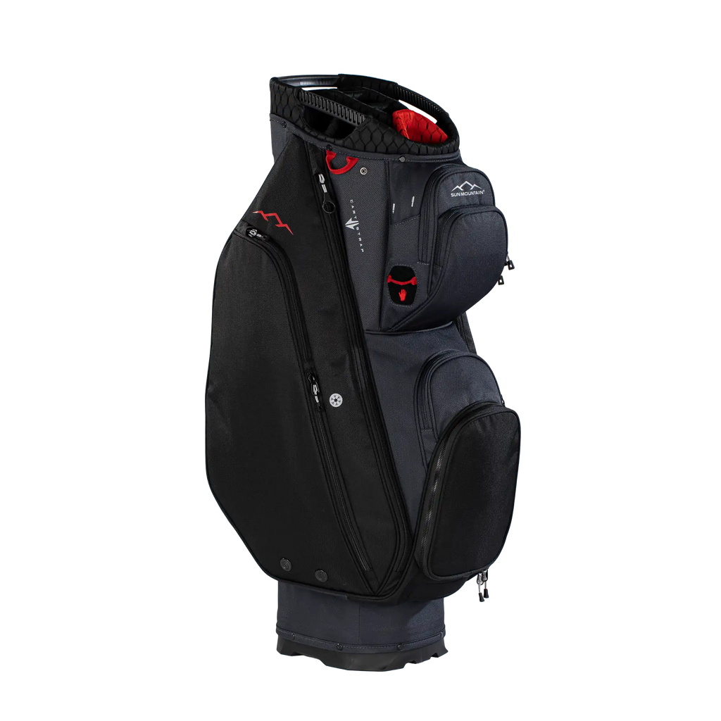 Sun Mountain C-100 Cart Bag - Black/Red, second view