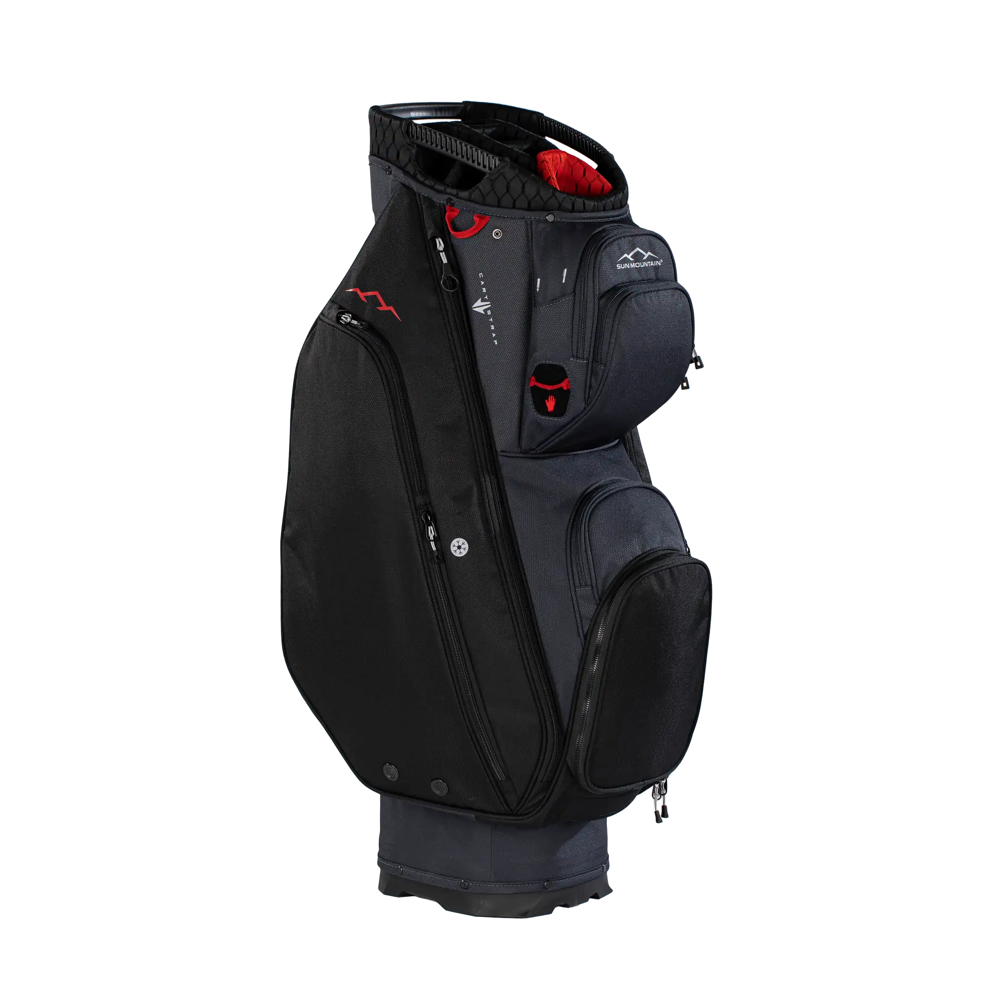 Sun Mountain C-100 Cart Bag - Black/Red, second view