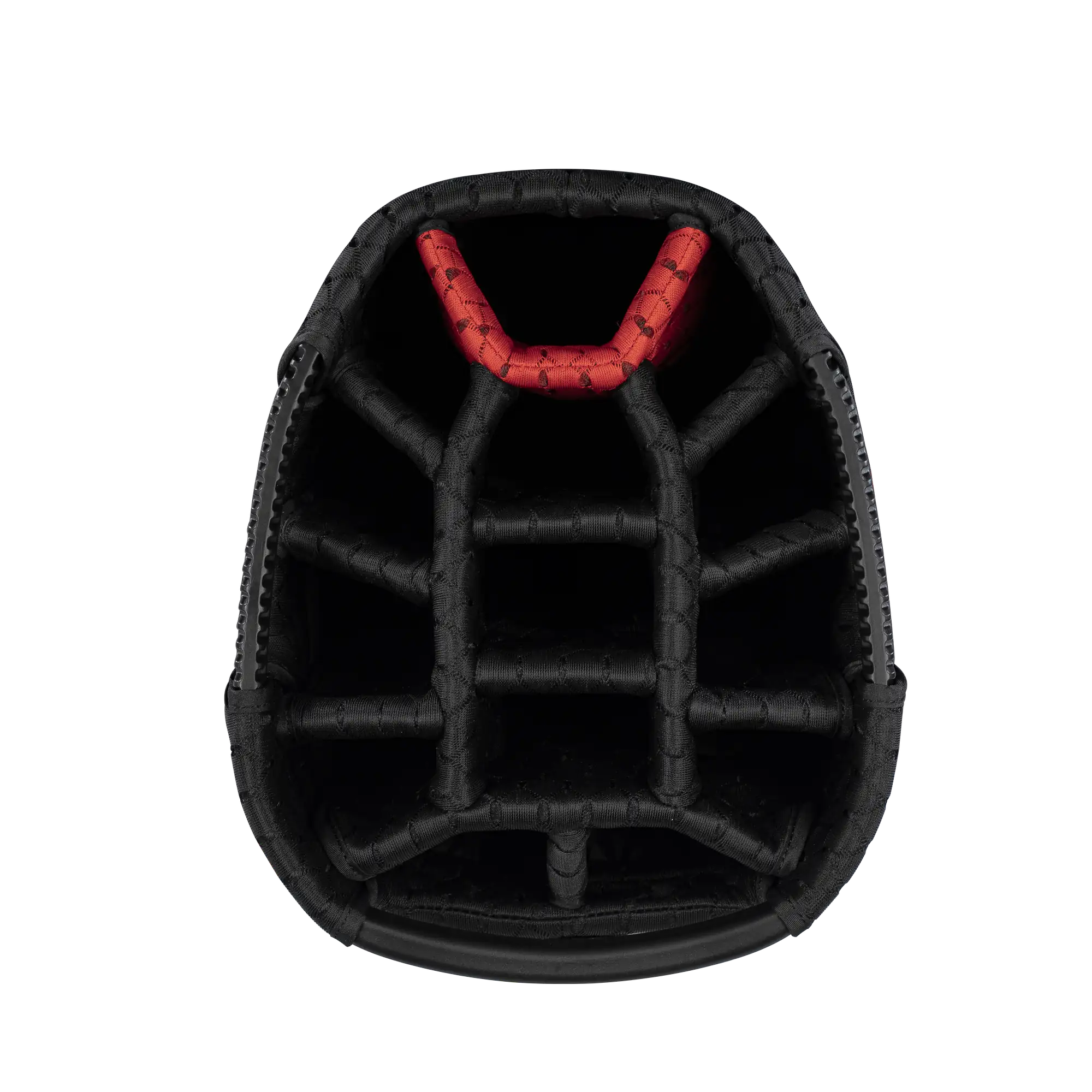 Sun Mountain C-100 Cart Bag - Black/Red, top view