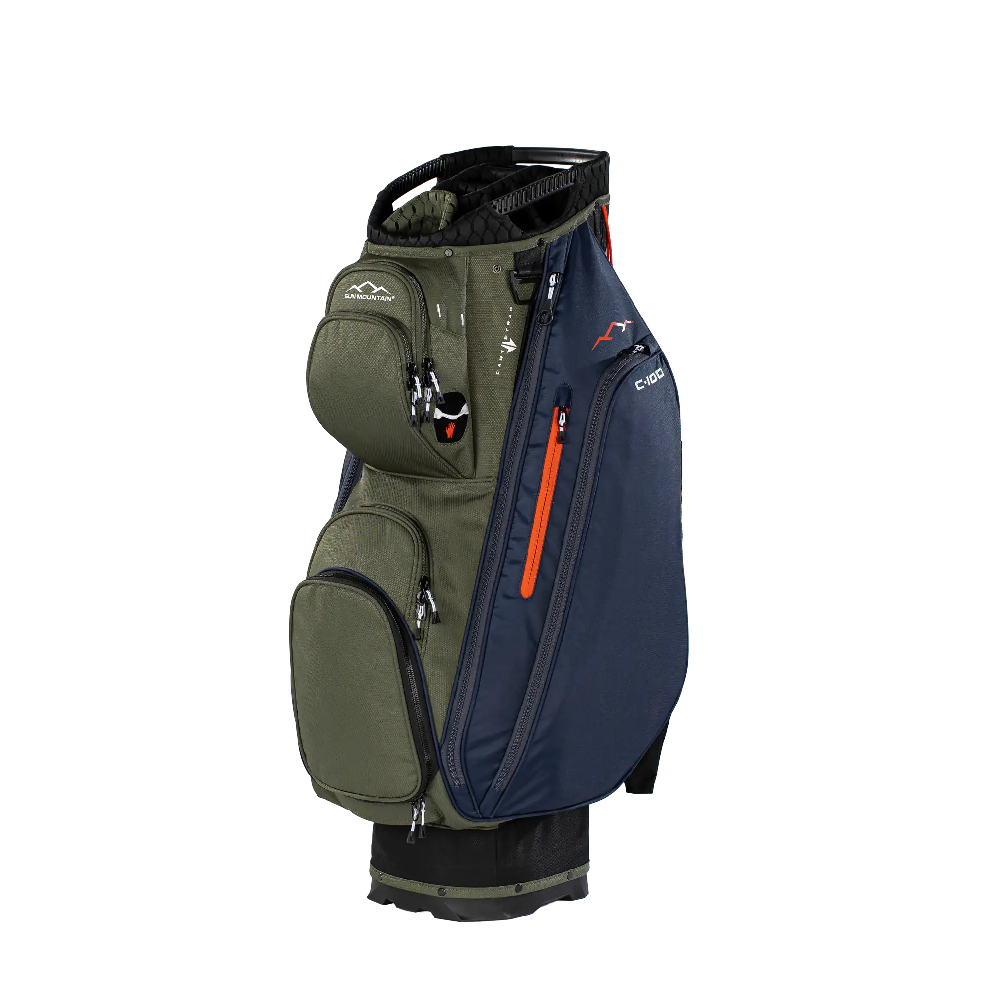 Sun Mountain C-100 Cart Bag - Black-Olive-Inferno, main view