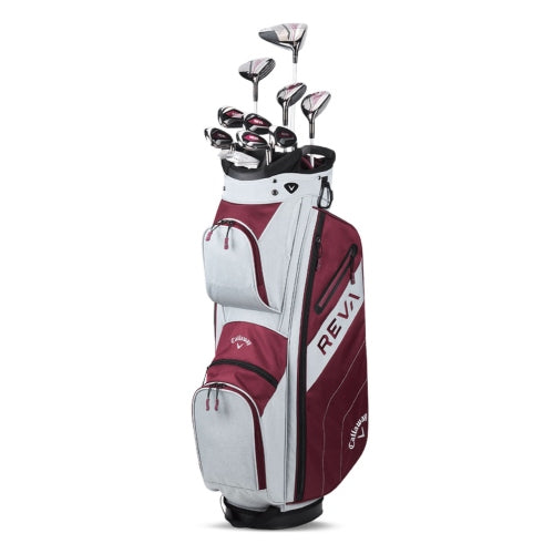 Ladies Callaway 2025 REVA 11 Piece Golf Set - Burgundy