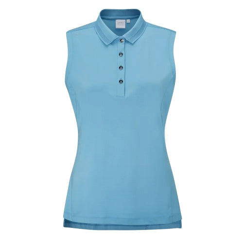 PING Solene Sleeveless Polo - Laguna