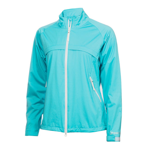 Women's Green Lamb Waterproof Jacket Scuba Blu