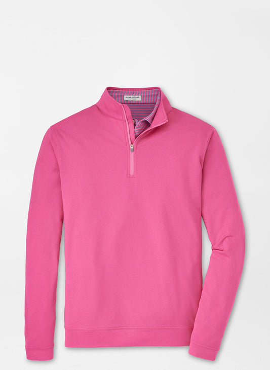 Men's Peter Millar Perth Mélange Performance Quarter-Zip - ALL COLOURS