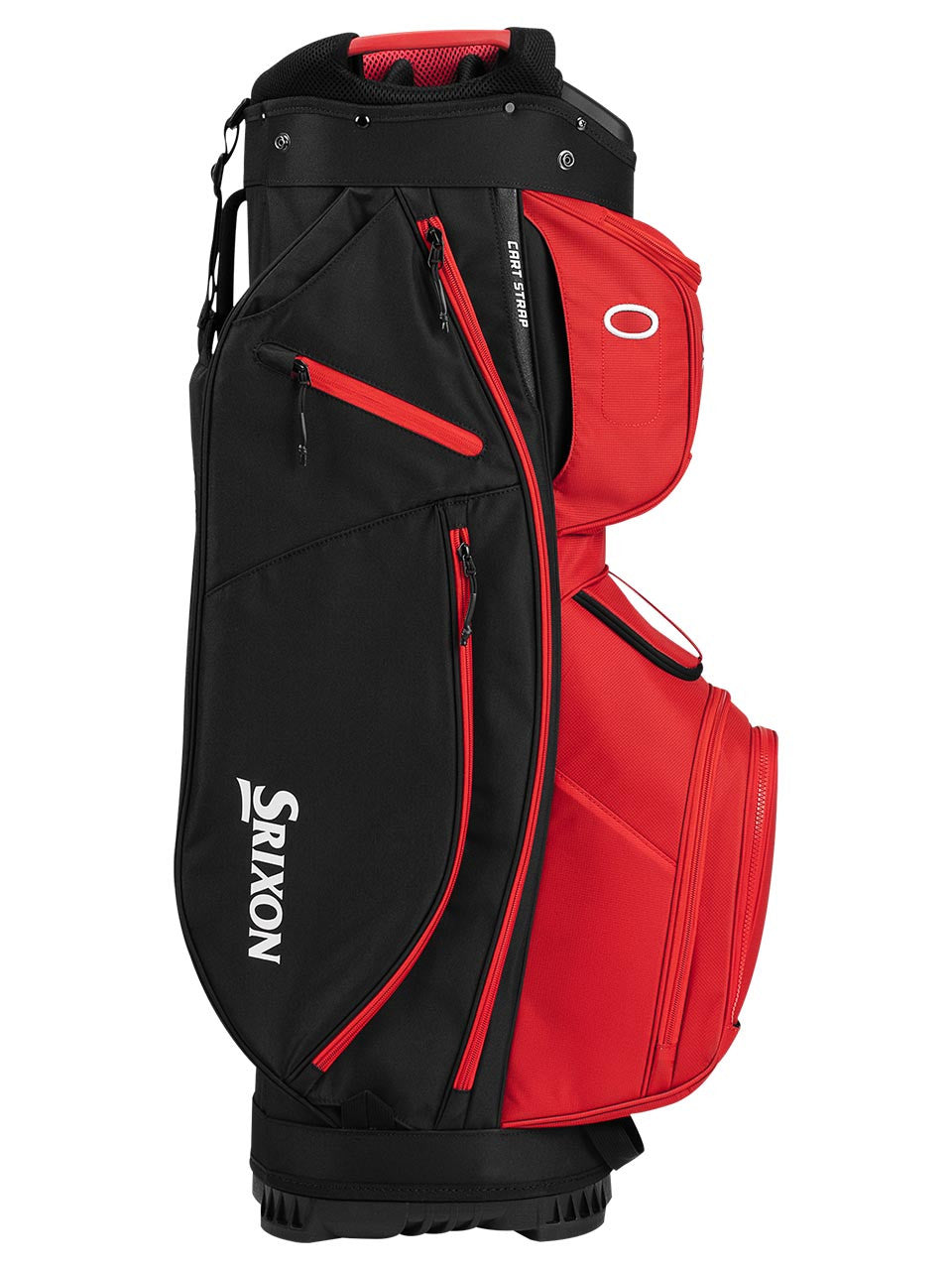 Srixon Premium Cart Bag - Black/Red, second angle