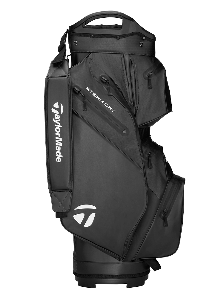 TaylorMade Storm Dry Cart Bag - Black, angle 3