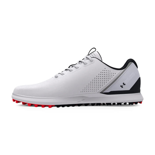 Under Armour Medal 2 Wide Spikeless Golf Shoes - White/Mod Grey