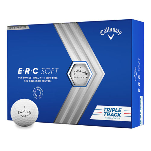 Callaway ERC Soft Triple Track Golf Balls - White