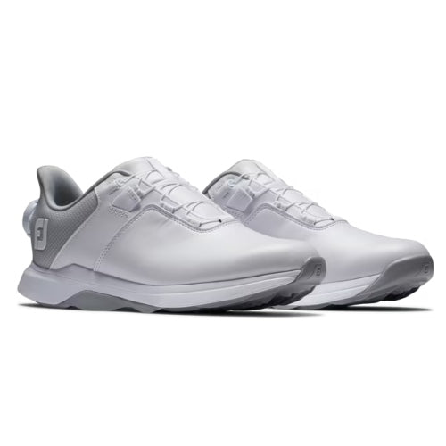Women's FootJoy ProLite Golf Shoes - White/Grey BOA
