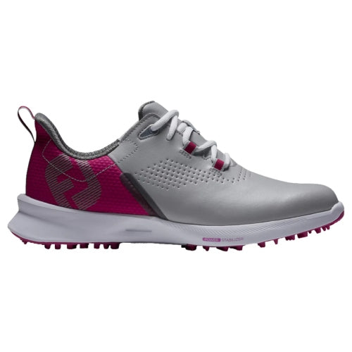Women's FootJoy Fuel Golf Shoes - Grey/Pink