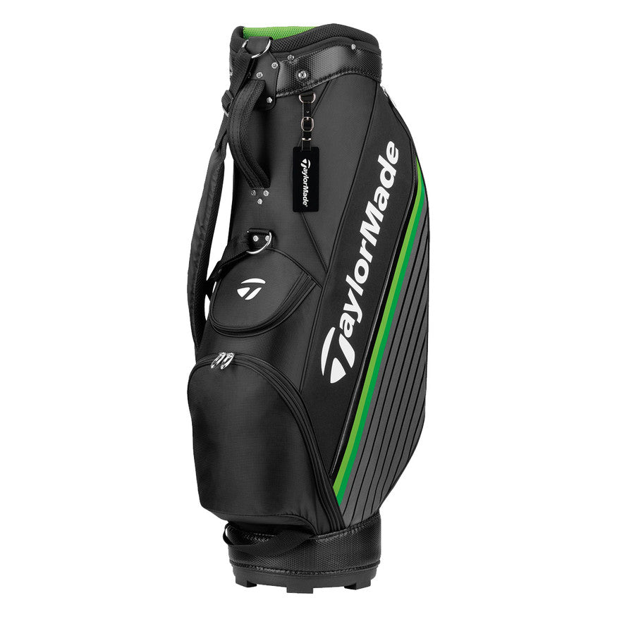 TaylorMade Speedlite Cart Bag - Black/Grey/Green, side view