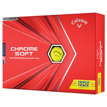 Load image into Gallery viewer, Callaway Chrome Soft Triple Track Golf Balls - Yellow
