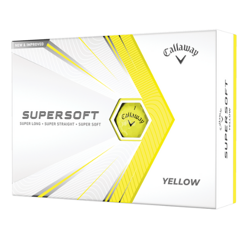 Callaway Supersoft Golf Balls - Yellow
