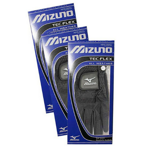 Mizuno Tec Flex Golf Gloves - Black  (3 Pack)