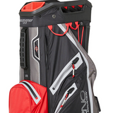 Sun Mountain H2NO Lite Cart Bag - Black/Grey/Red