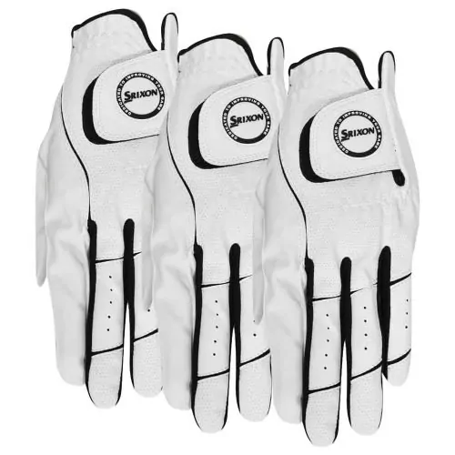 Mens Srixon All Weather Golf Gloves - White (3 Pack)