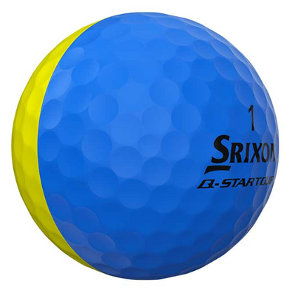 Q-STAR Tour Divide Golf Balls - Blue/Yellow