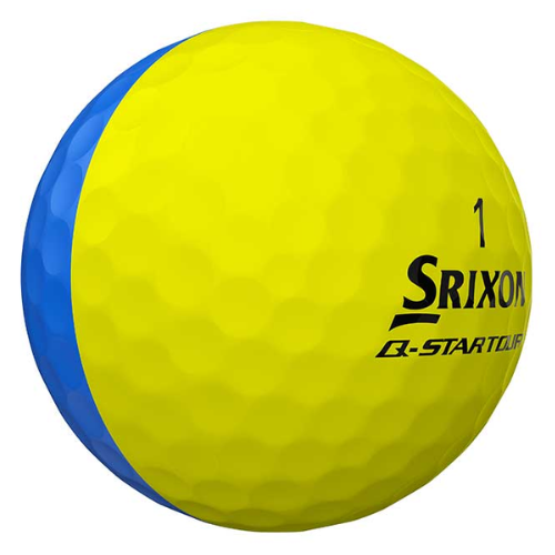 Q-STAR Tour Divide Golf Balls - Blue/Yellow