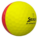 Q-STAR Tour Divide Golf Balls - Red/Yellow