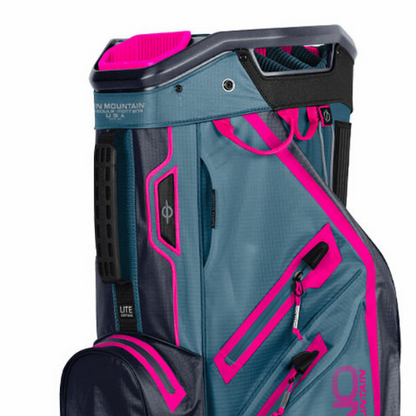 Sun Mountain H2NO Lite Cart Bag - Pink/Charcoal/Gunmetal